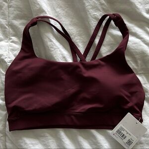 Lululemon Athletica Deep Red Strappy Sports Bra